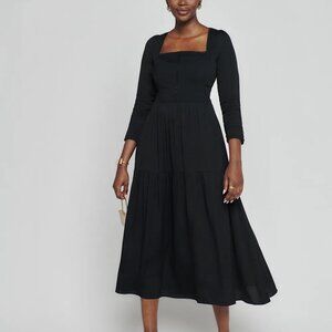 Reformation Chaylyn Dress Black - Size 2
